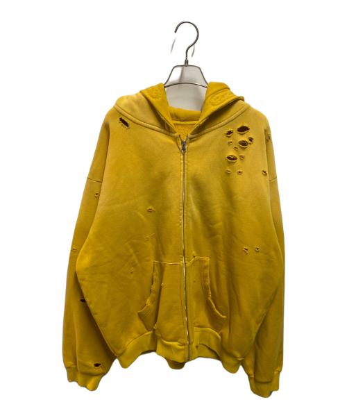 Bravest Studios（ブレイベストスタジオ）Bravest Studios (ブレイベストスタジオ) ナロースタッズフーディー イエロー サイズ:2XLの古着・服飾アイテム