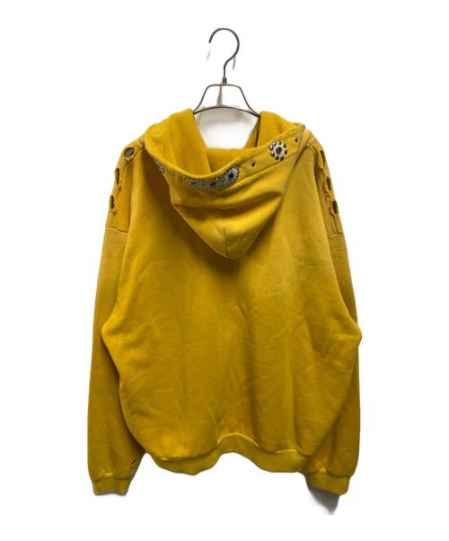 Bravest Studios（ブレイベストスタジオ）Bravest Studios (ブレイベストスタジオ) ナロースタッズフーディー イエロー サイズ:2XLの古着・服飾アイテム