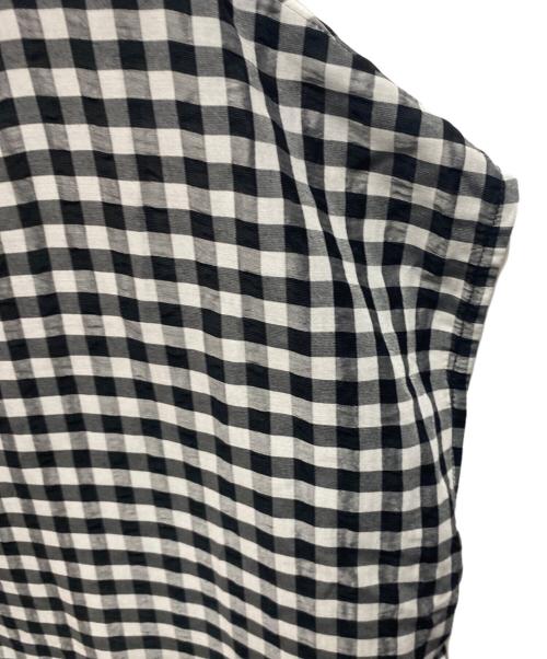 BEARDSLEY（ビアズリー）BEARDSLEY (ビアズリー) 裾レースブラウス ホワイト×ブラック サイズ:FREEの古着・服飾アイテム