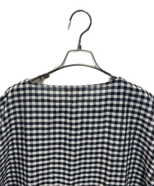 BEARDSLEY（ビアズリー）BEARDSLEY (ビアズリー) 裾レースブラウス ホワイト×ブラック サイズ:FREEの古着・服飾アイテム