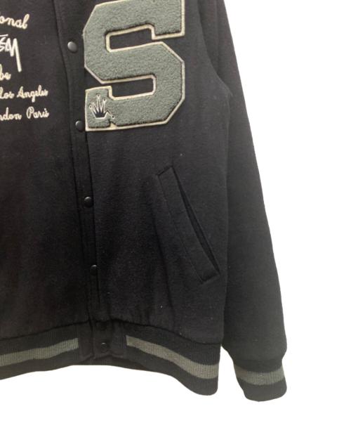 stussy（ステューシー）stussy (ステューシー) Big S Letterman Jacket ブラック サイズ:Ｓの古着・服飾アイテム