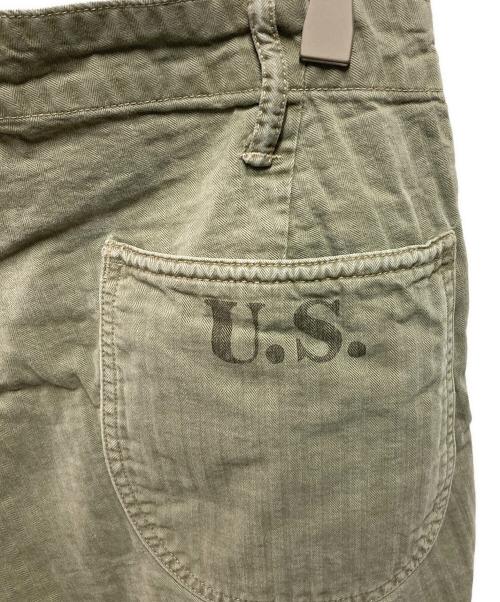 RRL（ダブルアールエル）RRL (ダブルアールエル) 13スターヘリンボーンショーツ グリーン サイズ:30の古着・服飾アイテム