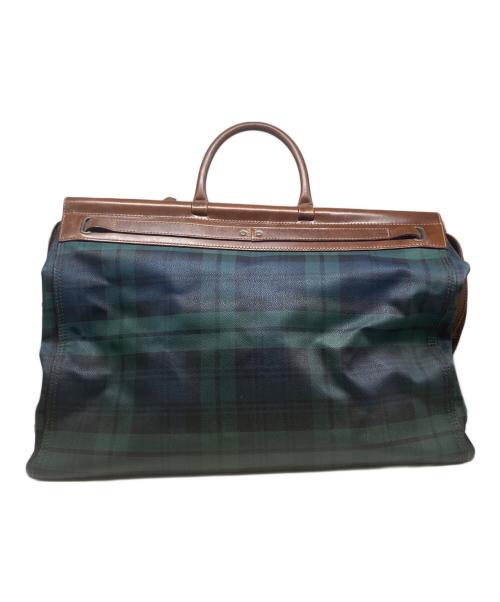 POLO RALPH LAUREN（ポロ・ラルフローレン）POLO RALPH LAUREN (ポロ・ラルフローレン) チェックドクターズバッグ グリーンの古着・服飾アイテム