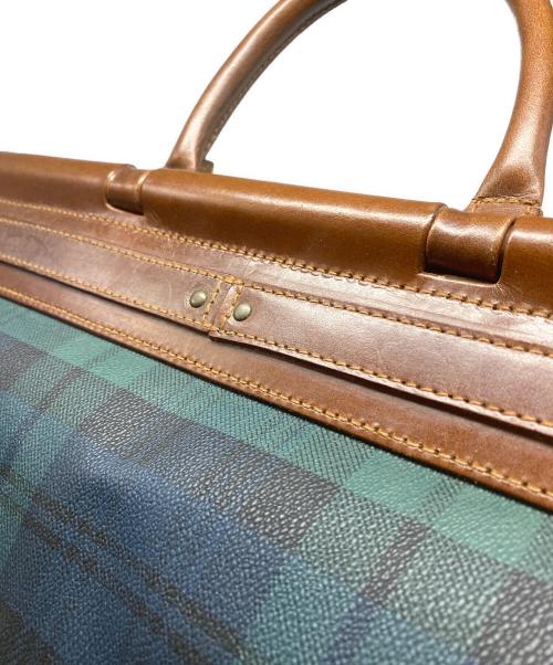 POLO RALPH LAUREN（ポロ・ラルフローレン）POLO RALPH LAUREN (ポロ・ラルフローレン) チェックドクターズバッグ グリーンの古着・服飾アイテム