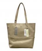 CHRISTIAN VILLAクリスチャンヴィラ）の古着「LILLA レザートートバッグ」｜ベージュ