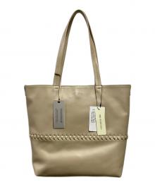 CHRISTIAN VILLA（クリスチャンヴィラ）の古着「LILLA レザートートバッグ」｜ベージュ