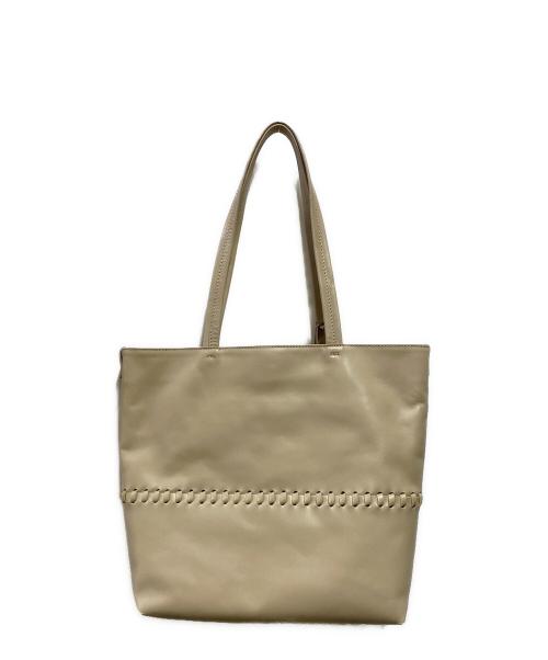 CHRISTIAN VILLA（クリスチャンヴィラ）CHRISTIAN VILLA (クリスチャンヴィラ) LILLA レザートートバッグ ベージュ 未使用品の古着・服飾アイテム