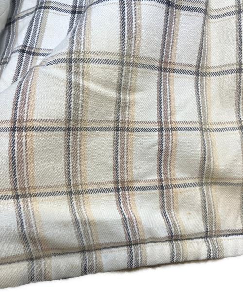 SUPREME（シュプリーム）SUPREME (シュプリーム) Dickies (ディッキーズ) 23AW PLAID HOODED ZIP UP SHIRT ベージュ サイズ:Ｌの古着・服飾アイテム