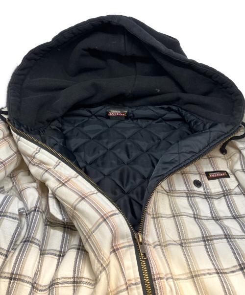 SUPREME（シュプリーム）SUPREME (シュプリーム) Dickies (ディッキーズ) 23AW PLAID HOODED ZIP UP SHIRT ベージュ サイズ:Ｌの古着・服飾アイテム