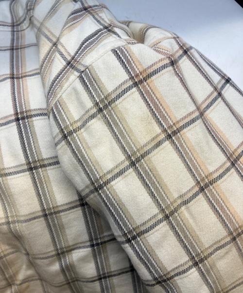 SUPREME（シュプリーム）SUPREME (シュプリーム) Dickies (ディッキーズ) 23AW PLAID HOODED ZIP UP SHIRT ベージュ サイズ:Ｌの古着・服飾アイテム