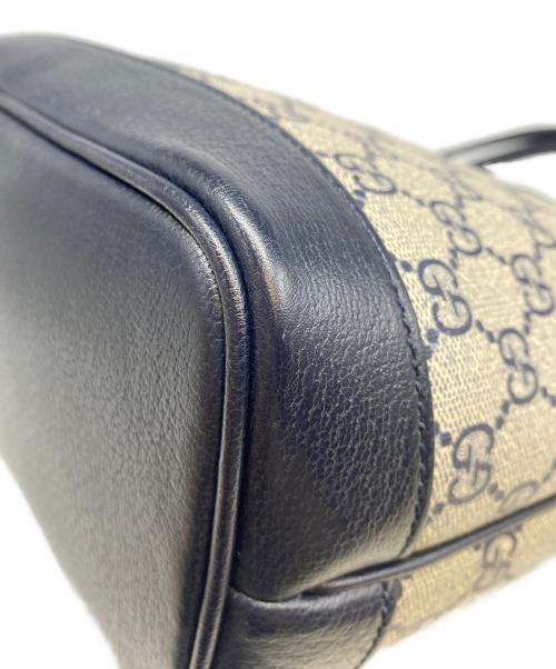 GUCCI（グッチ）GUCCI (グッチ) オフィディア GGスプリームスモールトートバッグ 726762 OPHIDIA SM  ベージュ×ネイビーの古着・服飾アイテム