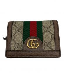 GUCCI（グッチ）の古着「GGマーモント シェリーライン ウォレット」｜ベージュ