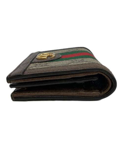 GUCCI（グッチ）GUCCI (グッチ) GGマーモント シェリーライン ウォレット ベージュの古着・服飾アイテム