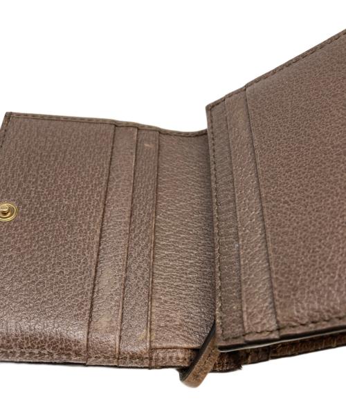 GUCCI（グッチ）GUCCI (グッチ) GGマーモント シェリーライン ウォレット ベージュの古着・服飾アイテム