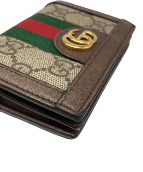 GUCCI（グッチ）GUCCI (グッチ) GGマーモント シェリーライン ウォレット ベージュの古着・服飾アイテム