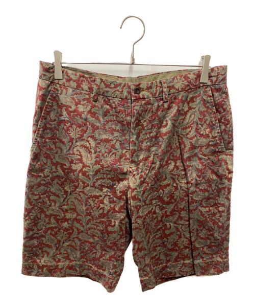 POLO RALPH LAUREN（ポロ・ラルフローレン）POLO RALPH LAUREN (ポロ・ラルフローレン) 00's ペイズリ―フラワーショーツ レッド サイズ:32の古着・服飾アイテム