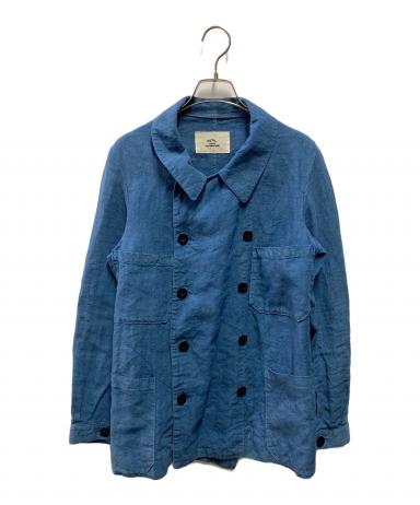 ウティ outil リバーシブルジャケット フレンチヴィンテージリネン 中古・古着通販】OUTIL (ウティ) リネンフレンチワークジャケット