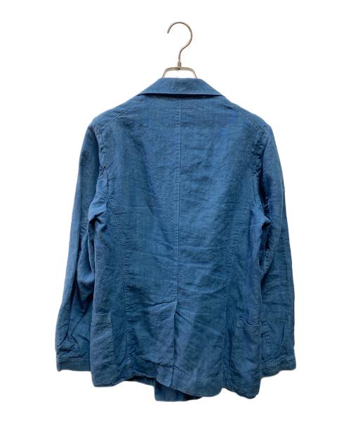 OUTIL（ウティ）OUTIL (ウティ) リネンフレンチワークジャケット インディゴの古着・服飾アイテム