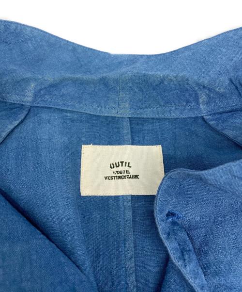 OUTIL（ウティ）OUTIL (ウティ) リネンフレンチワークジャケット インディゴの古着・服飾アイテム