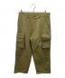 AVIREX（アヴィレックス）の古着「GREEN SELVEDGE MILITARY DENIM CARGO TROUSERS」｜オリーブ