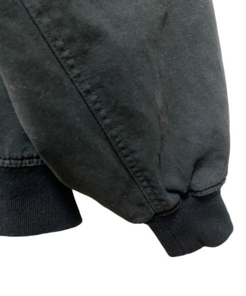 AVIREX（アヴィレックス）AVIREX (アヴィレックス) LEATHER PATCH DUCK HOOD JACKET ブラック サイズ:Lの古着・服飾アイテム