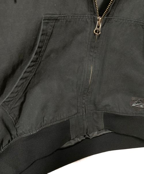 AVIREX（アヴィレックス）AVIREX (アヴィレックス) LEATHER PATCH DUCK HOOD JACKET ブラック サイズ:Lの古着・服飾アイテム