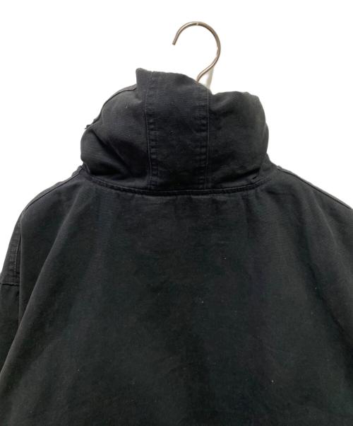 AVIREX（アヴィレックス）AVIREX (アヴィレックス) LEATHER PATCH DUCK HOOD JACKET ブラック サイズ:Lの古着・服飾アイテム