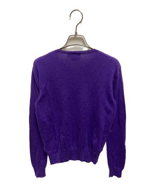 POLO RALPH LAUREN（ポロ・ラルフローレン）POLO RALPH LAUREN (ポロ・ラルフローレン) クルーネックカーディガン パープル サイズ:Ｓの古着・服飾アイテム