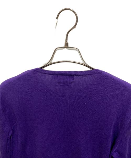 POLO RALPH LAUREN（ポロ・ラルフローレン）POLO RALPH LAUREN (ポロ・ラルフローレン) クルーネックカーディガン パープル サイズ:Ｓの古着・服飾アイテム