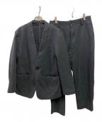 PLSTプラステ）の古着「ノーカラーセットアップ」｜グレー