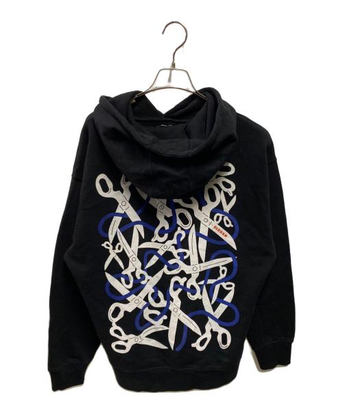 Denham（デンハム）Denham (デンハム) HEDOF (ヘドフ) グラフィックパーカー ブラック サイズ:Ｌの古着・服飾アイテム