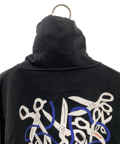 Denham（デンハム）Denham (デンハム) HEDOF (ヘドフ) グラフィックパーカー ブラック サイズ:Ｌの古着・服飾アイテム