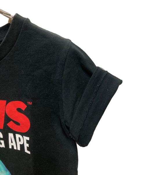 A BATHING APE（ア ベイシング エイプ）A BATHING APE (ア ベイシング エイプ) JAWS (ジョーズ) JAWSプリントTシャツ ブラック サイズ:XSの古着・服飾アイテム
