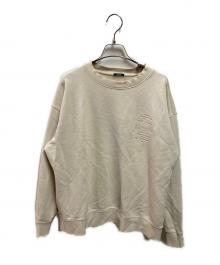 Denham（デンハム）の古着「刺繍スウェット」｜ベージュ