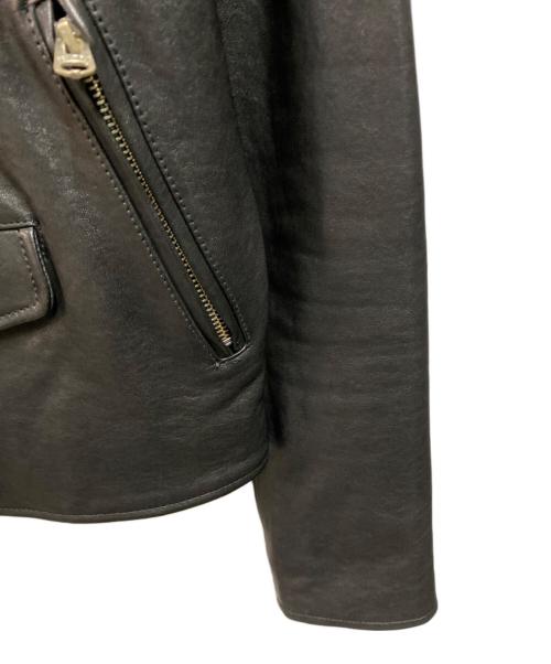 beautiful people（ビューティフルピープル）beautiful people (ビューティフルピープル) ラムレザーダブルライダースジャケット ブラック サイズ:150の古着・服飾アイテム