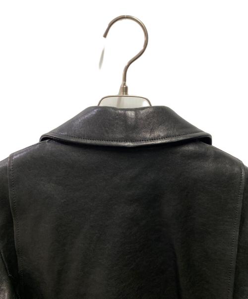 beautiful people（ビューティフルピープル）beautiful people (ビューティフルピープル) ラムレザーダブルライダースジャケット ブラック サイズ:150の古着・服飾アイテム