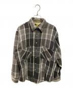 ST JOHN'S BAY×big macセントジョンズベイ×ビッグマック）の古着「80sフランネルシャツ」｜グレー