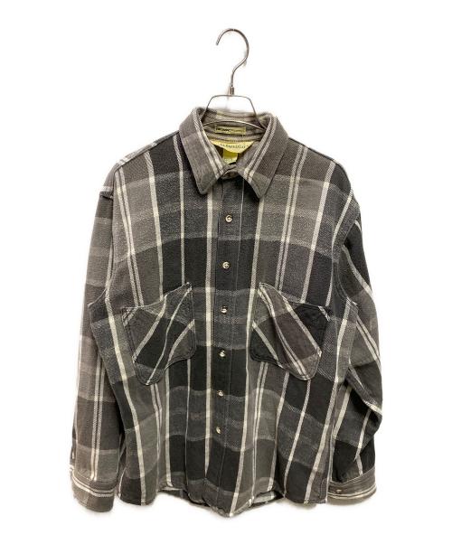 ST JOHN'S BAY（セントジョンズベイ）ST JOHN'S BAY (セントジョンズベイ) big mac (ビッグマック) 80sフランネルシャツ グレー サイズ:Ｍの古着・服飾アイテム