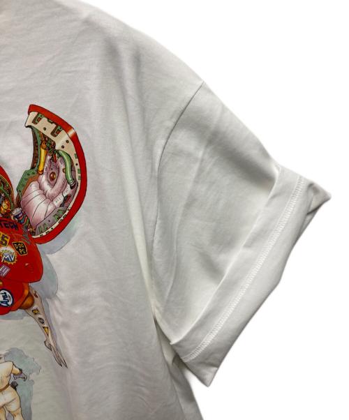士郎正宗の世界展（シロウマサムネノセカイテン）士郎正宗の世界展 (シロウマサムネノセカイテン) プリントTシャツ  大友克洋×攻殻機動隊 ホワイト サイズ:Lの古着・服飾アイテム