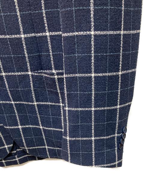 UNITED ARROWS（ユナイテッドアローズ）UNITED ARROWS (ユナイテッドアローズ) UDET ネイビー ウインドウペン 3B COMF ネイビー サイズ:46の古着・服飾アイテム
