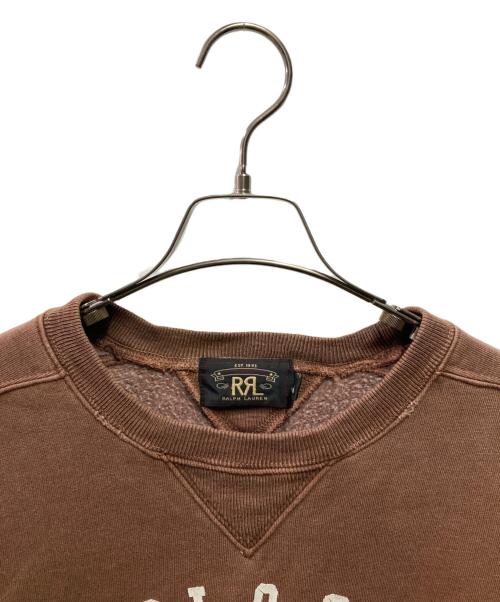 RRL（ダブルアールエル）RRL (ダブルアールエル) 両Vガゼットスウェット ブラウン サイズ:Ｍの古着・服飾アイテム