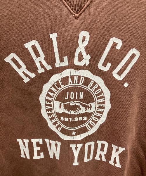 RRL（ダブルアールエル）RRL (ダブルアールエル) 両Vガゼットスウェット ブラウン サイズ:Ｍの古着・服飾アイテム