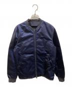 Acne studiosアクネ ストゥディオズ）の古着「サテンボンバージャケット」｜ネイビー