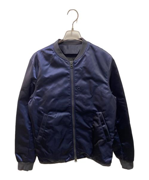 Acne studios（アクネ ストゥディオズ）Acne studios (アクネ ストゥディオズ) サテンボンバージャケット ネイビー サイズ:46の古着・服飾アイテム