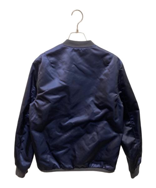 Acne studios（アクネ ストゥディオズ）Acne studios (アクネ ストゥディオズ) サテンボンバージャケット ネイビー サイズ:46の古着・服飾アイテム