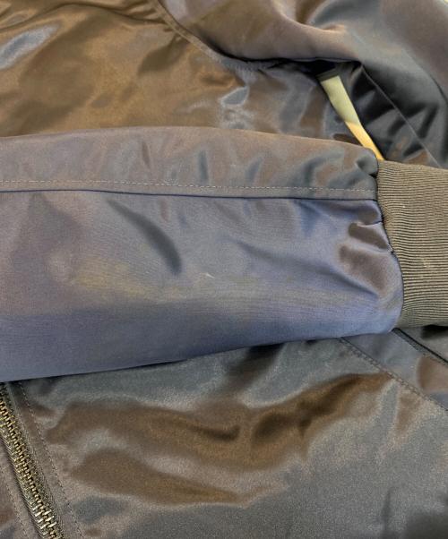 Acne studios（アクネ ストゥディオズ）Acne studios (アクネ ストゥディオズ) サテンボンバージャケット ネイビー サイズ:46の古着・服飾アイテム