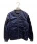 Acne studios（アクネ ストゥディオズ）の古着「サテンボンバージャケット」｜ネイビー