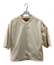OAKLEY（オークリー）の古着「90-00's S/S メタルロゴシャツ」｜ベージュ