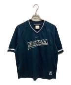 NIKEナイキ）の古着「00sゲームシャツ NY YANKEES」｜ネイビー