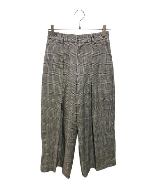 ATON（エイトン）ATON (エイトン) LINEN HOUNDS TOOTH グレー サイズ:Ｓの古着・服飾アイテム